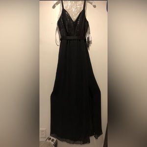Black Vera Wang Formal/Bridesmaid Dress